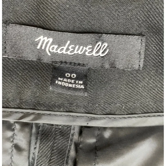 Madewell The Harlow Superwide-Leg Trouser 00 Black High Rise Pleated Pants - Picture 3 of 10